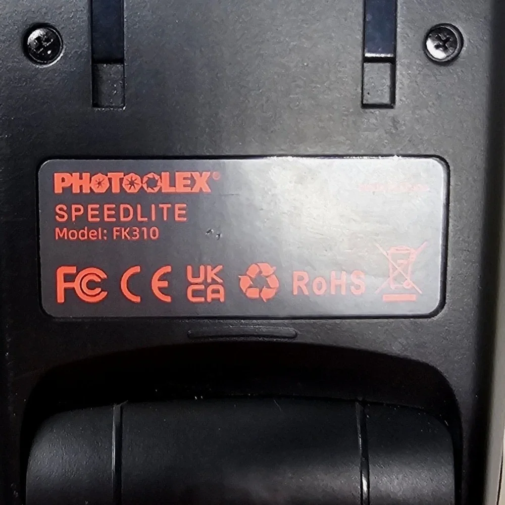 Photolex‎ Speedlite FK310 Manual Camera Flash with LCD Display Black